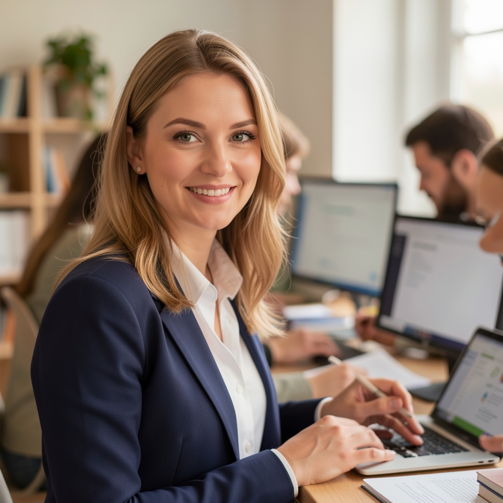 Espace de travail chaleureux avec équipe Grelvona préparant des informations de commande